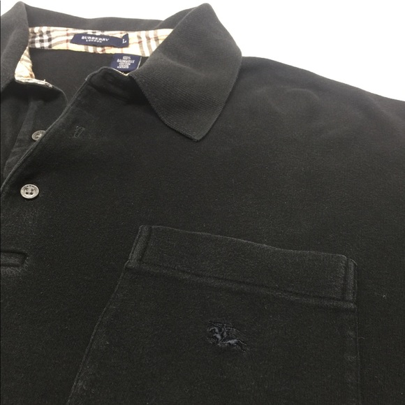 ❌SOLD❌ BURBERRY LONDON LONG SLEEVE POLO SHIRT SZ L - Picture 3 of 8